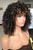 GEMBON Curly Afro Wigs for Black Women Kinky Curly Wig with Bangs Synthetic Fiber Natural Looking Glueless Hair for Daily Wear