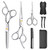 ULG 7 Pcs Hair Cutting Scissors Shears Kits with Eyebrow Scissors