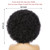 Soft Afro Wigs For Women 70s Black Afro Kinky Curly Hair Wig With Bangs