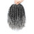 Passion Twist Hair 10 Inch 8 Packs, Pre Twisted Passion Twist Crochet Hair For Black Women, Pre Looped Passion Twist Curly Crochet Hair, Short Crochet Passion Twist Hair (10 Inch (Pack of 8), Gray#)