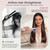 8-in-1 Hair Styler & Hair Dryer Brush Set, Dual Voltage Ionic Blow Dryer with Wrap Curlers & Hair Straightener, Fast Drying Volumizing Curling Straightening, No Heat Damage, Gifts for Women
