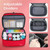 Mancro Dual Layers Medicine Organizer Bag, Pill Bottle Organizer Storage with Lockable Zipper, Medication Travel Bag for Pills, Vitamins, Medical Supplies for Home Storage, XL