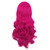 MapofBeauty Lolita Long Curly 2 Ponytails Clip on Cosplay Wig, Hot Pink