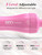 Mini Travel Ceramic Blow Dryer Brush for Short to Medium Hair, 2 Inch Oval Styling Hot Air Brush with 3 Heat Settings, Lightweight Volumizing & Smoothing Tool, 120V, Pink