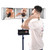 Tripod 360 Mirror 4-LED Barber 3 Way Tripod Self Hair Cutting System + Tray