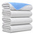 Heavy Absorbency Bed Pad, Washable and Reusable Incontinence Bed Underpads, 34"X36" (4 Pack), Waterproof Mattress Protector