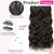 KooKaStyle 3PCS Invisible Wire & Clip-In Hair Extensions,Dark Brown 22"
