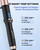 Dual Voltage Curling Wand for Europe Travel,Tapered Ceramic Curling Iron Wand 1 ¼-inch to 3/4-inch for Long Hair,100-240V|Glove Include