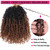 Unionbeauty 8 Inch Pre-looped Yanky Twist Crochet Hair 8Packs 30 Strands/PCS Pre-twisted Passion Twist Crochet Hair Micro Spring Twist Crochet Hair Ombre Brown Synthetic Crochet Hair Extensions 1B/30#