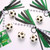 24 Pcs Soccer Hair Accessories for Girls, Holder Streamer Elastics, Soccer Hair Ties, Soccer Ribbon,Soccer Scrunchies for Girls Ponytail Holder Scrunchies Gifts (Green, 24 Count (Soccer))