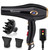 VAGARY Hair Dryer with Diffuser Concentrator, 2200W Professional Salon Ionic Blow Dryer for Frizz Free Smooth Hair, Featuring 2 Speeds and 2 Heat Settings, Cool Shot Button（Gold）