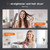 slopehill 2-in-1 Hair Straightener and Blow Dryer, Professional Flat Iron with High-Speed Airflow Technology for Straight, Smooth Hair