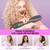 Longyu 3 in 1 Hair Dryer Brush Straightener 1200W Negative Ionic Hot Air Brush One Step Blow Dryer and Styler for Straightening Drying Smoothing (Gray)