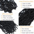 Alrence Faux Locs Crochet Hair 30 Inch 7 Packs Soft Locs Natural Black 1B#