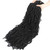 Alrence Faux Locs Crochet Hair 30 Inch 7 Packs Soft Locs Natural Black 1B#