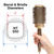 Olivia Garden NanoThermic Ceramic + Ion Square Shaper Thermal Hair Brush - Not Electrical - Professional Blowout Brush for Normal to Thick Hair - 2"-Diameter Barrel - NT-S50