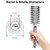 Olivia Garden Ceramic + Ion Turbo Vent Combo Hair Brush - Not Electrical - Ionic and 100% Boar Bristles - Professional Round Blowout Brush for Normal to Thick Hair