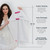 FORMUL-A Microfiber Hair Towel Wrap - Anti-Frizz (White/Pink Straps)