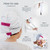 FORMUL-A Microfiber Hair Towel Wrap - Anti-Frizz (White/Pink Straps)
