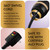 Professional Blowout Hair Dryer Brush, Black Gold Dryer and Volumizer, Hot Air Brush for Women, 75MM Oval Shape (Black Gold)