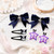 WINBBY 117Pcs Kawaii Stuff Accessories Set Include Headband, Hair Ties & Clips, Hairpin, Stickers. Bracelet,Keychain for Halloween Costume (Black)