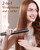 5 in 1 Wand Curling Iron-Kinked Curling Wand Set with Flat Iron Hair Straightener, 3 Barrels Hair Crimper, 3 Ceramic Curling Irons (0.35"-1.25"), 2 Temps Fast Heat Hair Waver Curler, Rose Gold