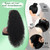Youthfee Drawstring Ponytail 27”Extension Afro Kinky Curly Natural Black