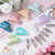 Kathfly 8 Sets DIY Hair Claw Clips Kit Letters Beads Pearl Star, Oval