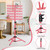 LPHGFZA Braiding Hair Rack, 144 Pegs Braiding Rack Stand for Hair, 2-sided Height Adjustable Standing Hair Extension Holder with Stylist Hair Braiding Tools