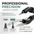 Professional Keratin Fusion Tool for Hair Extensions – Slim Long Heating Plates, Adjustable Temperature, Rapid Heat-UP, Seamless Fusion, Root Access, Salon-Quality Keratin Glue Gun (Black)