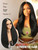 Quantum Love Yaki Straight V Part Wig Inward Curl Ends Layered Synthetic Hair Black 24In