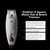Andis 04685 Professional Outliner ll Square Blade Beard Trimmer - Blade Zero Gapper, Carbon Steel Blade - Grey
