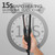 K&K 3/10" Mini Flat Iron for Short Hair Small Straightener for Pixie&Beard