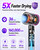 NUTROMO Hair Dryer with Carry Case,160,000 RPM High Speed Ionic Blow Dryer