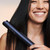 Bio Ionic GoldPro 1" Hair Straightener, Blue, Moisturizing Heat Technology & 24K Gold MX, Hair Straightening Iron for Sleek Styles & Flat Iron Curls, 40% Longer Plates, Adjustable Heat