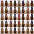 Mimorou 40 Pcs Bow Hair Clips Bulk, Long Tail Ribbon Bows,Classic Colors