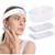 Nujzuir 100 Pieces Disposable Facial Headbands for Women Individual Wrapped Elastic Makeup Head Band Headwraps for Facials Skincare Spa