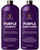 Purple Shampoo and Conditioner Set for Gray and Blonde Hair, 16 fl oz Each