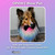 OPAWZ Blow Pen 10 Colors with Tattoo Stencil 12pcs Suit, Temporary Color Dog Hair Dye, Non-Toxic and Washable Pet Hair Dye, Semi Permanent Color Dye for Dogs and Cats Grooming
