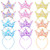 Juexica 12 Pack Princess Party Favors Princess Crowns Headband Decorations Glitter Sequin Headband for Birthday Proms Gifts(Multi Colors,Sequin)