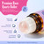 2PCS Castor Oil Rose Quartz Roller Ball (2 Fl Oz) Organic Castor Oil Roll On 100% Pure Cold Pressed & Hexane-Free Refillable Amber Glass Bottle for Face, Hair, Lashes & Brows