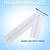 WILLBOND 200 Pieces Disposable Spa Headbands Stretch Non Woven,White