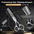 CIICII Professional Hair Cutting Scissors Kit, 440C 6.7″ Barber Shears Set