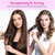 LAMA Portable 2 in 1 Travel Straightener and Curler, Cordless Hair Straightener 4500mAh, Rechargeable LCD Flat Iron, Mini Ceramic Curling Iron,USB Rechargeable Hot Tools, Black+Rose Red
