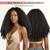EINAEY V Part Wig Afro Curly Synthetic Kinky Curly V Part Wig 1B 24"