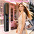 Portable Travel Heated Comb for Women Cordless Hair Straightener Brush, 2-in-1 Straightening & Curling Brush for Short Hair, 4 Temps Fast Heating, Compact Mini Hair Styling Tools for Long Hair