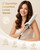 Professional Curling Iron 2 Inch, Large Barrel Curling Wand for Long Hair, MCH Heating with 12 Temperature, Dual Voltage, Gold