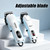 HIENA PRO Cordless Hair Clippers for Men, 5pcs Trimmer (292 White)