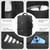 AUROTIER Barber Bag with Insulated Pocket, Portable Backpack for Clippers and Supplies, Travel Hairstylist Smart Bag, Hairdresser Case, Water-resistant, Black