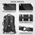 AUROTIER Barber Bag with Insulated Pocket, Portable Backpack for Clippers and Supplies, Travel Hairstylist Smart Bag, Hairdresser Case, Water-resistant, Black